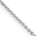 thumbnail image 1 of Sterling Silver .9mm Flat Link Cable Chain (20 X 0.9) Made In India qpe76-20, 1 of 5