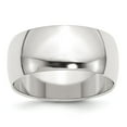 thumbnail image 1 of Sterling Silver 9mm Half-Round Band - Size 7, 1 of 2
