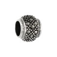 thumbnail image 1 of Sterling Silver 9mm Marcasite Bead Charm, 1 of 1