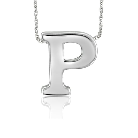 Sterling Silver A Initial Pendant