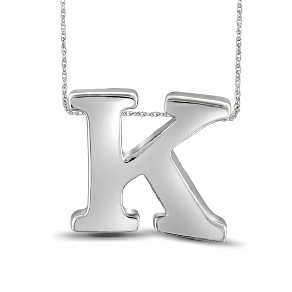 Sterling Silver A Initial Pendant