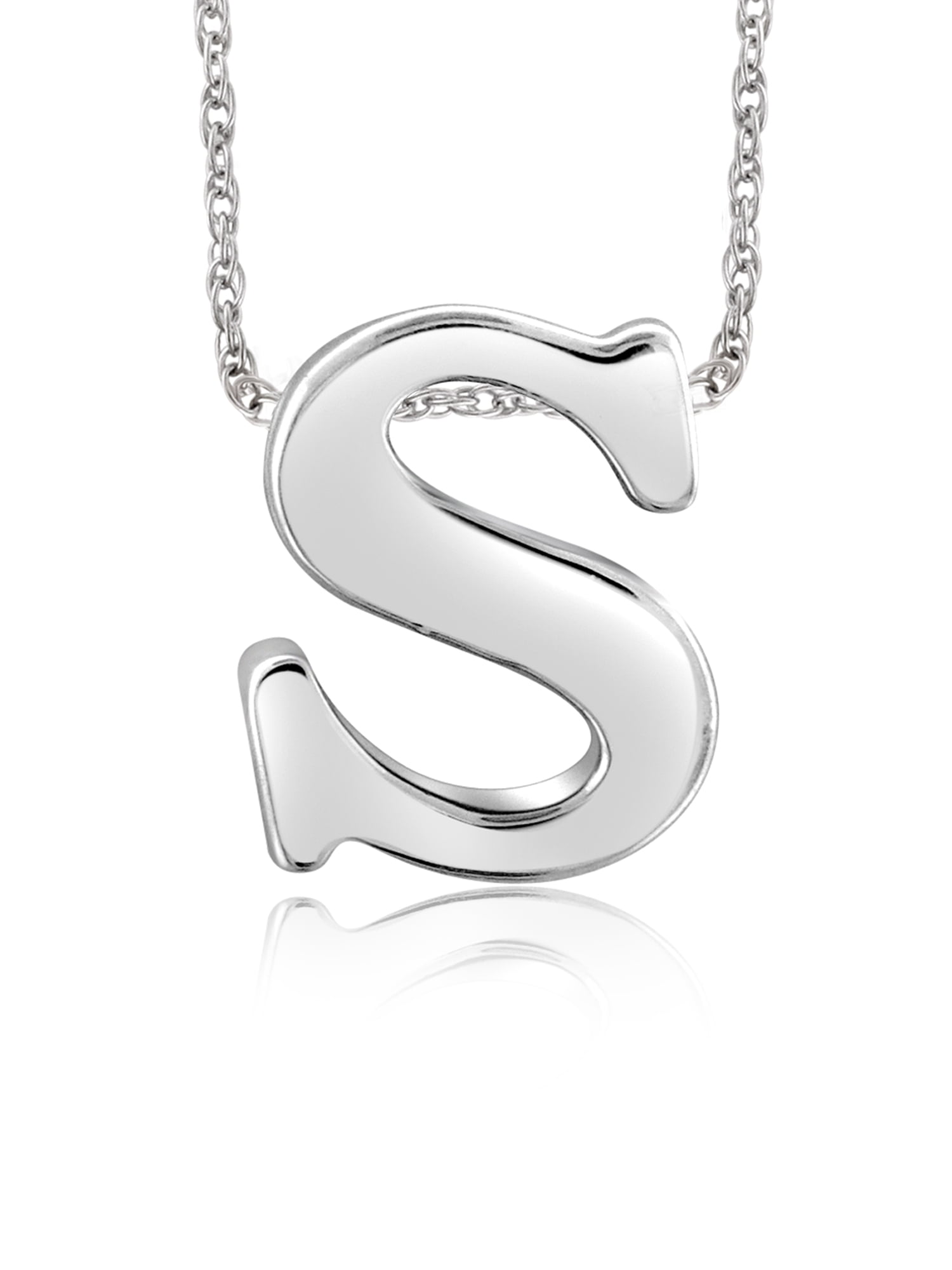 Sterling Silver A Initial Pendant