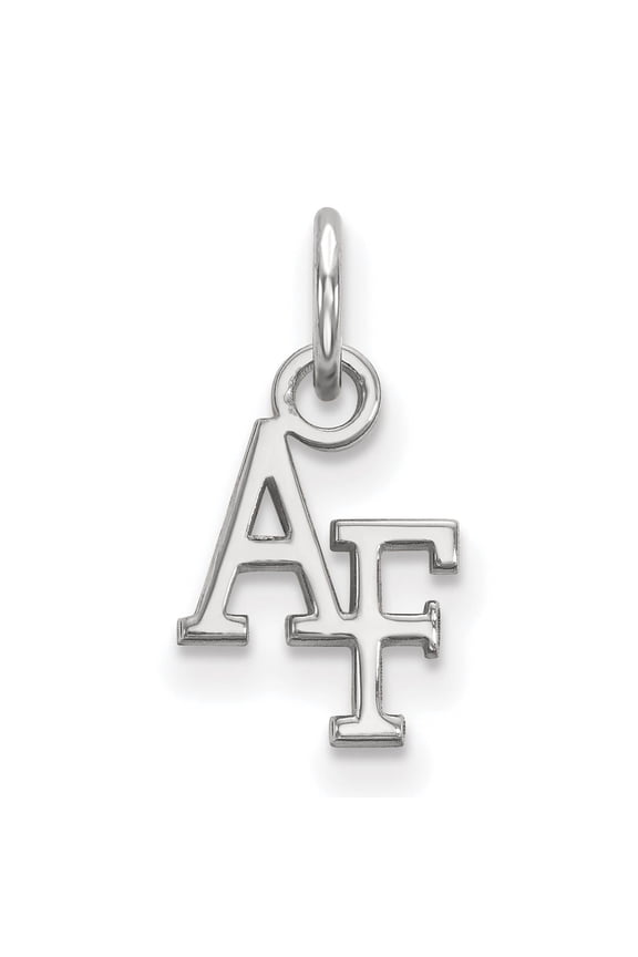 Sterling Silver AF Pendant Military Charm for Men and Women Air Force Symbol of Patriotism Honor Service Patriotic Jewelry for Veterans Supporters Active-Duty Airmen