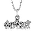 thumbnail image 1 of Sterling Silver ANCIENT WISDOM Word Necklace on an 18 inch Box Chain, 1 of 1