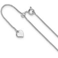 thumbnail image 1 of Sterling Silver Adjustable 1.2mm Round Box Chain - 30"- Made In Italy, 1 of 9