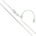 thumbnail image 1 of Sterling Silver Adjustable 8 Sided Magic Snake Chain 1mm Solid 925 Italy New Necklace 22", 1 of 1