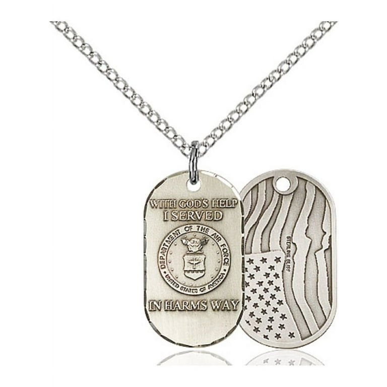 AFB】LOGO NECKLACE SILVER Necklace with Chain USAF Design