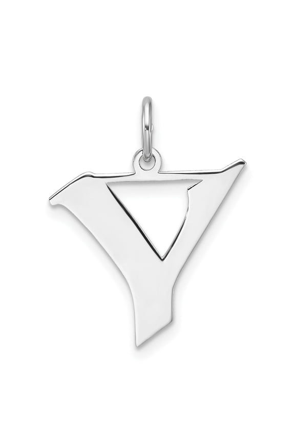 Sterling Silver Aleph Sobriety Recovery Symbol Pendant Charm with Triangle Cutout