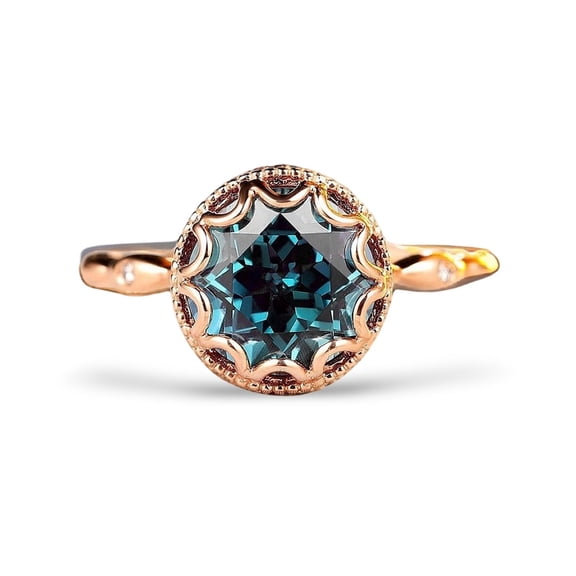 Sterling Silver Alexandrite Gemstone Ring For Women