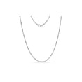 thumbnail image 1 of Sterling Silver Alternating Bead Chain Necklace 18 Inch, 1 of 2