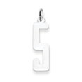 thumbnail image 1 of Sterling Silver, Alumni Collection, Medium Elongated Number 5 Pendant, 1 of 2