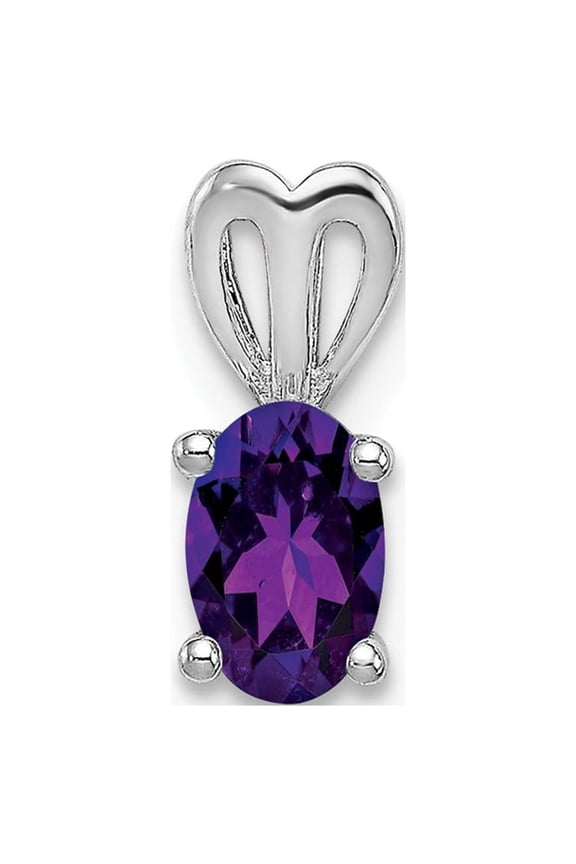 Sterling Silver Amethyst Pendant Charm