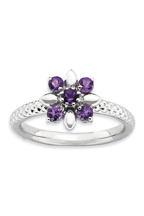 Sterling Silver Amethyst Ring