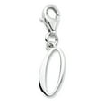 thumbnail image 1 of Sterling Silver Amore La Vita Rhodium-Plated Polished Number 0 Charm (0.5 X 7) Made In China qcc626n0, 1 of 1