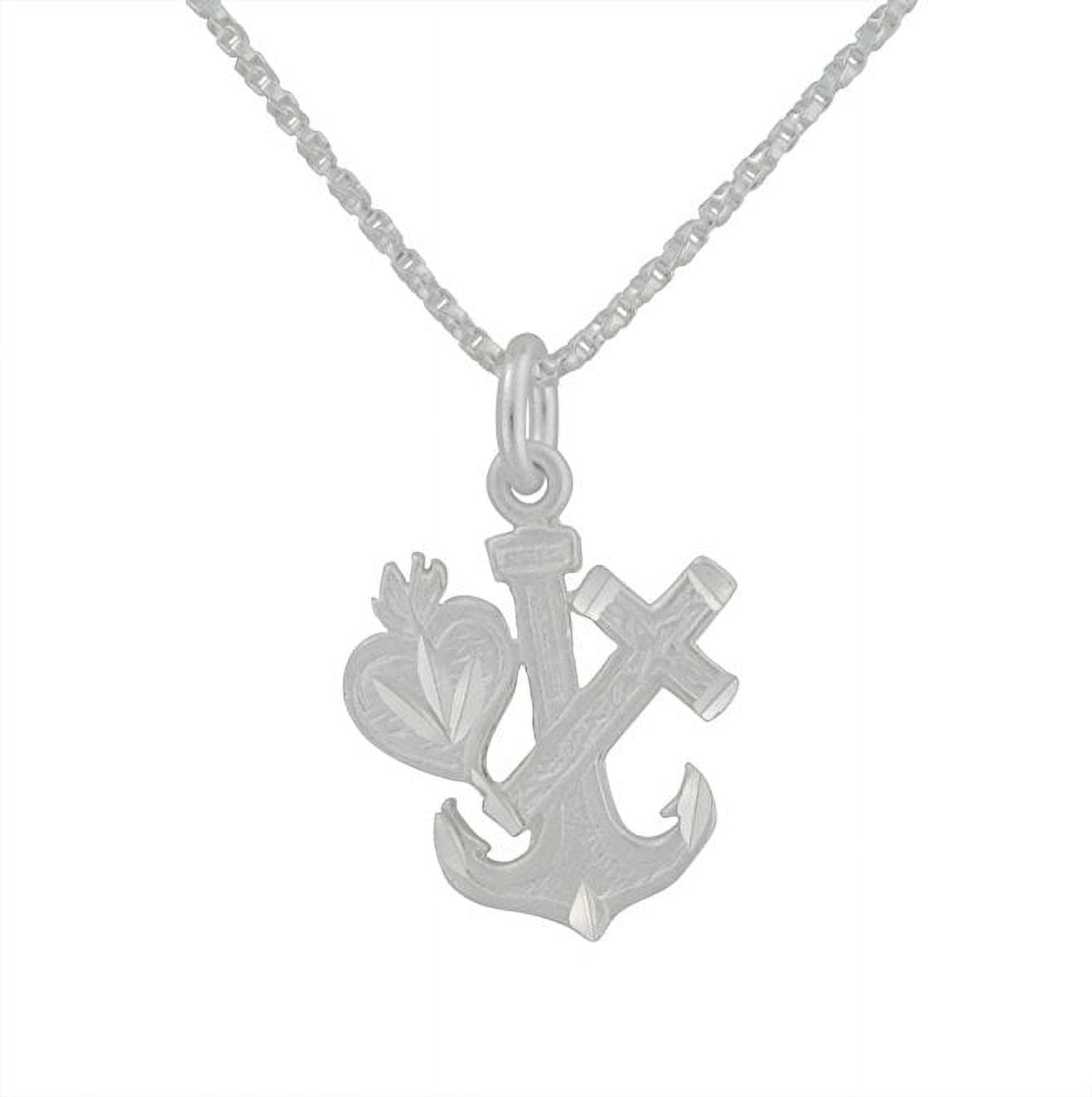 Cross anchor shop heart necklace