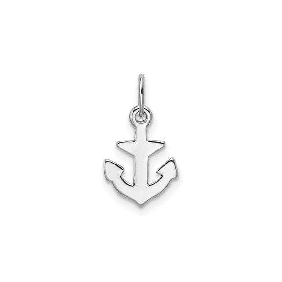 Sterling Silver Anchor Pendant Charm for Women or Unisex, Nautical Jewelry for Necklaces or Bracelets, Openwork Design Symbolizing Hope, Strength, Stability, Ocean and Sailor Inspired Style