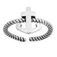 thumbnail image 1 of Sterling Silver Anchor Toe Ring Oxidized Adjustable Midi Band 925 New Jewelry Female Unisex, 1 of 4