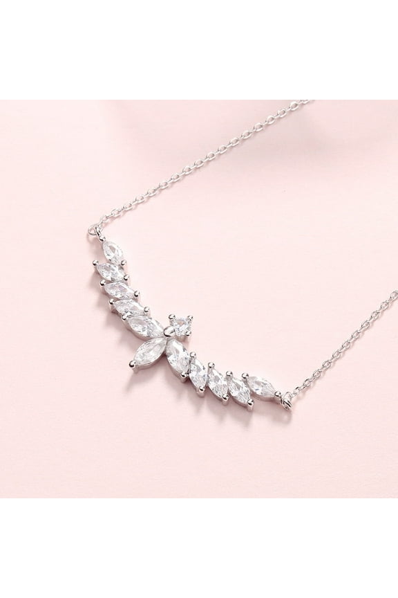 Sterling Silver Angel Wings with Crystals