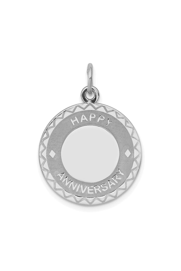 Sterling Silver Anniversary Pendant Necklace with Geometric Border, Romantic Jewelry for Women or Unisex Wear, Love and Commitment Symbol for Wedding or Relationship Milestone