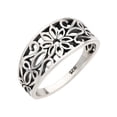 thumbnail image 1 of Sterling Silver Antique Filigree Design Floral Ring Size 10, 1 of 3