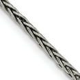 thumbnail image 1 of Sterling Silver Antiqued 2.2mm Solid Square Spiga Chain (20 X 2.2) Made In Italy qfc206-20, 1 of 5