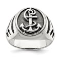 thumbnail image 1 of Sterling Silver Antiqued Anchor Ring Size 11, 1 of 3