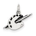 thumbnail image 1 of Sterling Silver Antiqued Artist Palette Charm, 1 of 1