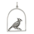 thumbnail image 1 of Sterling Silver Antiqued Bird on Branch in Cage Pendant, 1 of 1