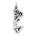 thumbnail image 1 of Sterling Silver Antiqued Cheerleader Charm, 1 of 1