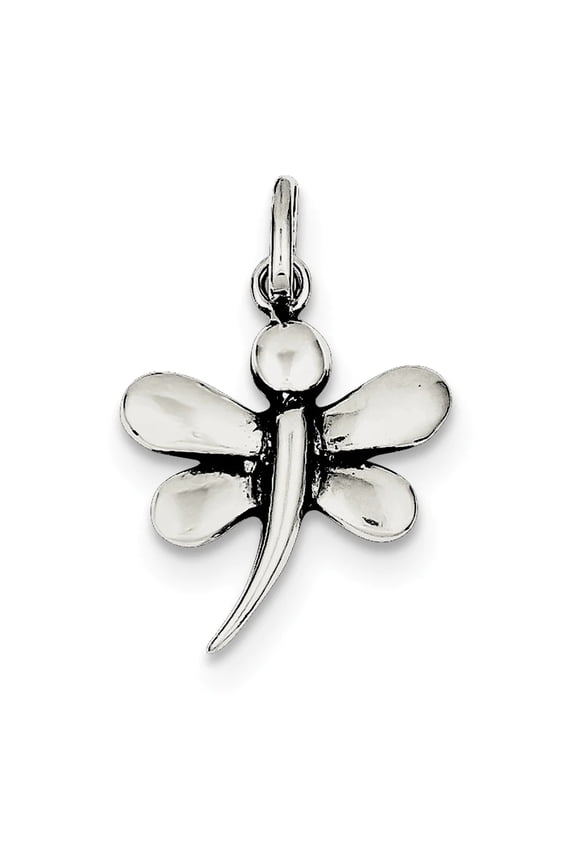 FJC Finejewelers Sterling Silver Antiqued Dragonfly Pendant Necklace - Chain Included