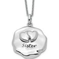 thumbnail image 1 of Sterling Silver Antiqued For You My Sister 18In. Necklace Made In China qsx597, 1 of 5