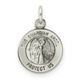 thumbnail image 1 of Sterling Silver Antiqued Guardian Angel Medal QC5817, 1 of 4