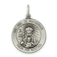 thumbnail image 1 of Sterling Silver Antiqued Lady Of Montserrate Medal, 1 of 1