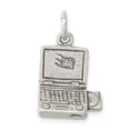 thumbnail image 1 of Sterling Silver Antiqued Laptop Charm Pendant, 1 of 1