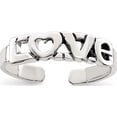 thumbnail image 1 of Sterling Silver Antiqued Love Toe Ring Made In Thailand qr6049, 1 of 5