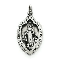 Sterling Silver Antiqued Miraculous Medal