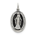 thumbnail image 1 of Sterling Silver Antiqued Miraculous Medal, 1 of 3