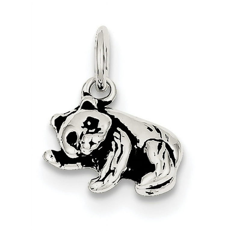 Panda Bear Charm Sterling Silver Panda Bear Charm Sterling Silver