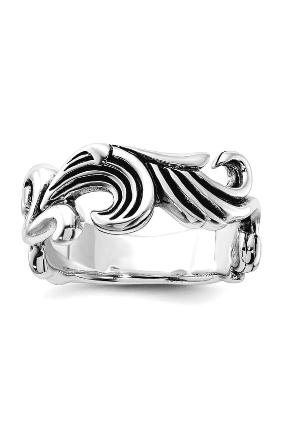 925 Sterling Silver Artisan Oxidized Ring Size 8 -  Jewelry Gift for Mom