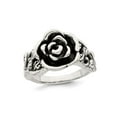 thumbnail image 1 of Sterling Silver Antiqued Rose Flower Ring, 1 of 5