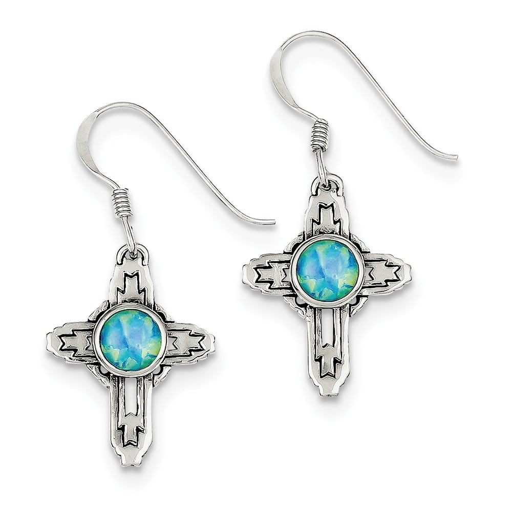 Opal 2024 cross earrings