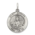 thumbnail image 1 of Sterling Silver Antiqued St. Barbara Medal, 1 of 4
