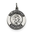 thumbnail image 1 of Sterling Silver Antiqued St. Christopher Medal QC5603, 1 of 4