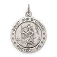 thumbnail image 1 of Sterling Silver Antiqued St. Christopher Medal, 1 of 4