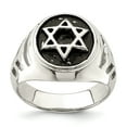 thumbnail image 1 of Sterling Silver Antiqued Star of David Ring QR6831, 1 of 6