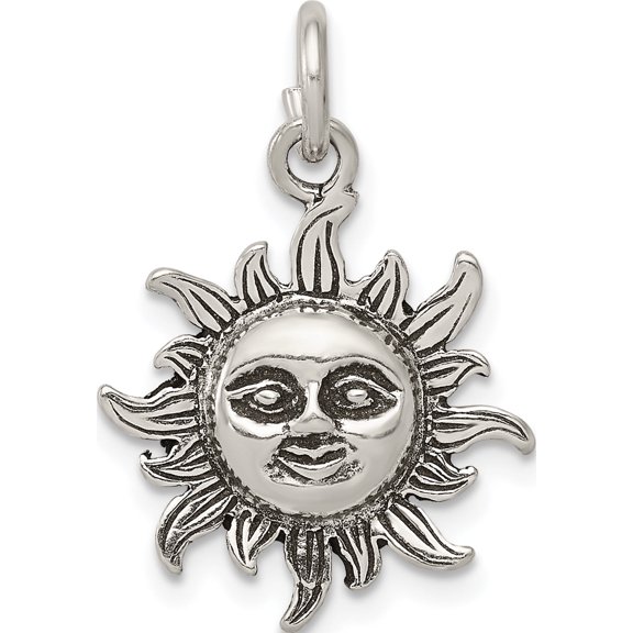 Jewelry by Sweet Pea Sterling Silver Antiqued Sun Charm