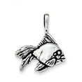 thumbnail image 1 of Sterling Silver Antiqued & Textured Goldfish w/long Fins Chain Slide, 1 of 2