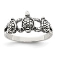 thumbnail image 1 of Sterling Silver Antiqued Turtle Ring, 1 of 6