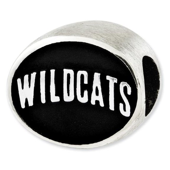 Finest Gold Sterling Silver Antiqued Villanova University Collegiate Bead