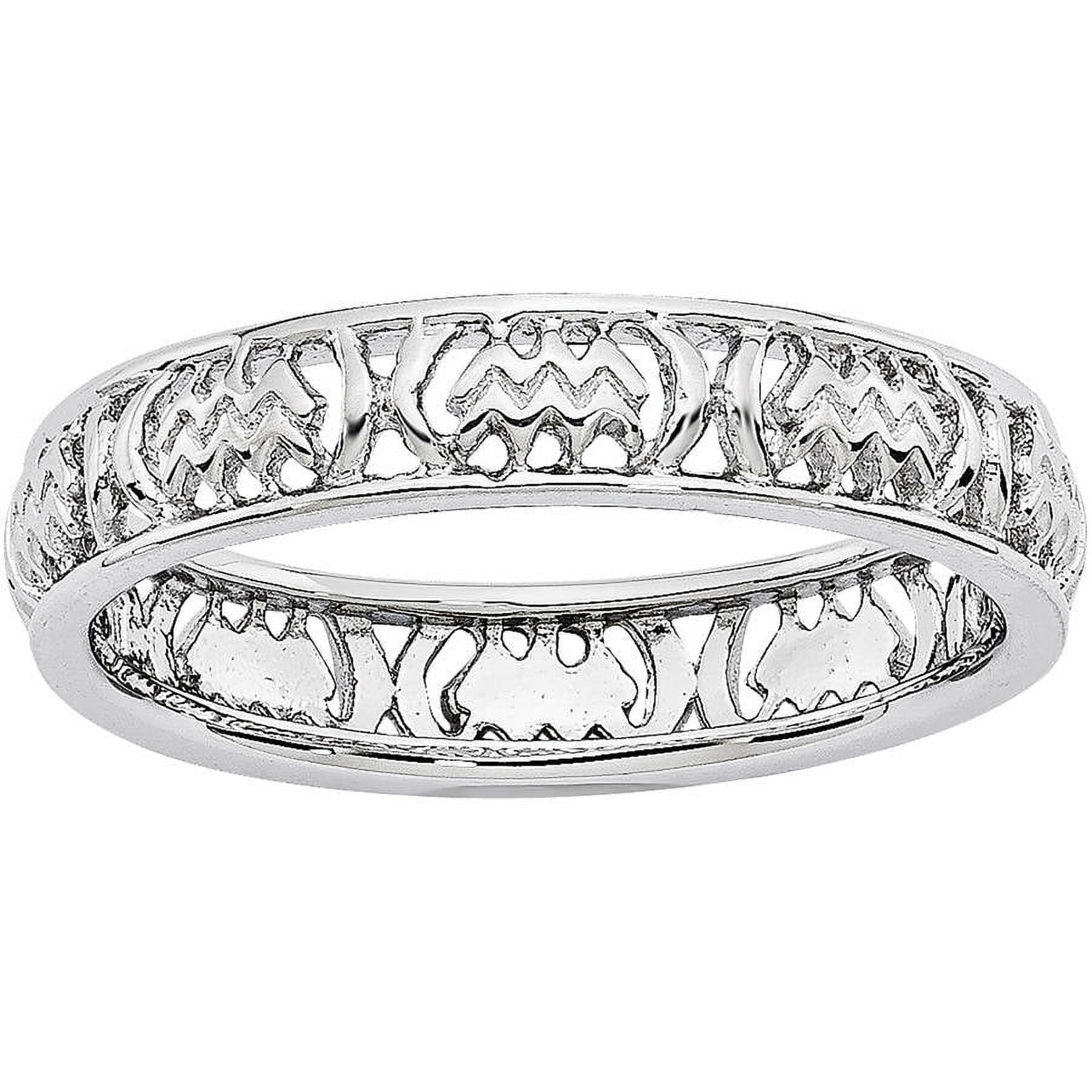 Sterling Silver Aquarius Zodiac Ring
